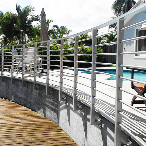 Custom welded aluminum and steel fencing, railing and gates in South Florida
